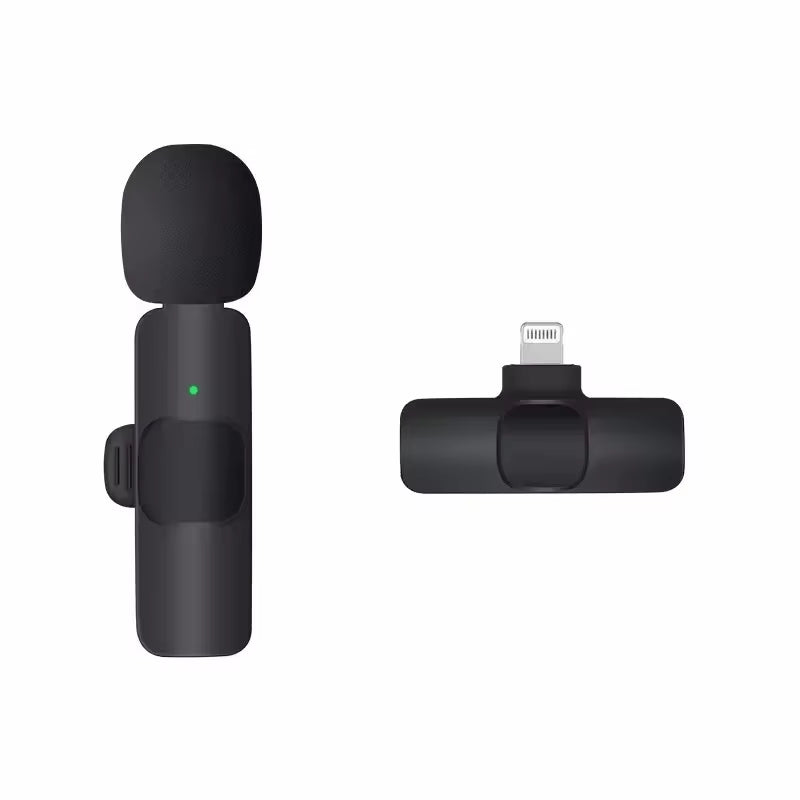 Wireless Microphone for Phone Pad Wireless Lavalier Microphone for Iphone Video Recording Live Streaming Mini MIC