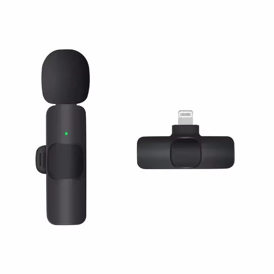 Wireless Microphone for Phone Pad Wireless Lavalier Microphone for Iphone Video Recording Live Streaming Mini MIC