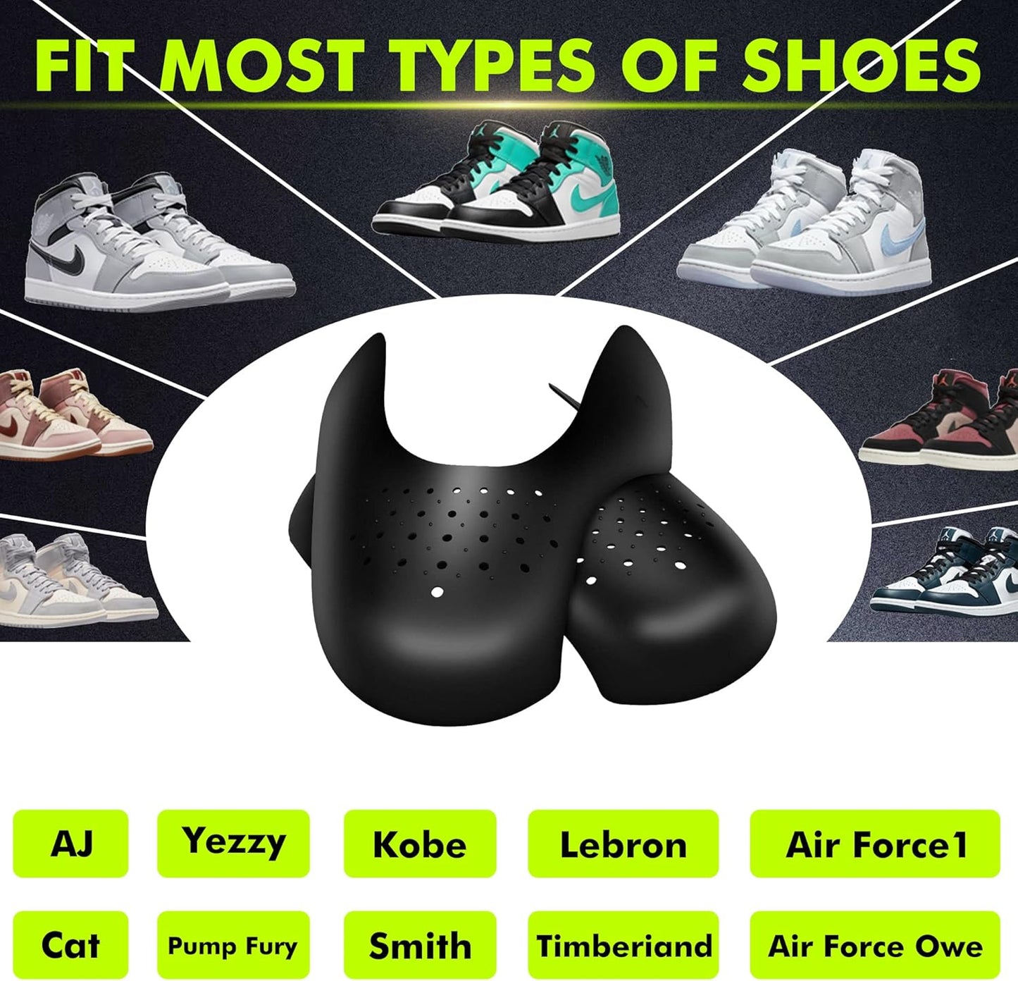 Crease Protectors for Air Force 1, Jordan 1, and Dunk Low - Set of 4 Pairs